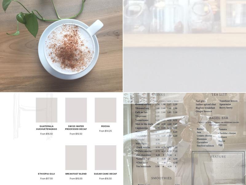 Java Blend Coffee Menu