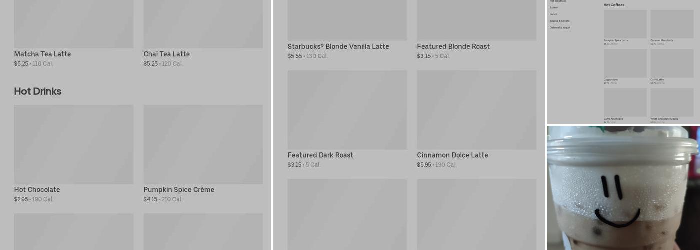 Starbucks Menu