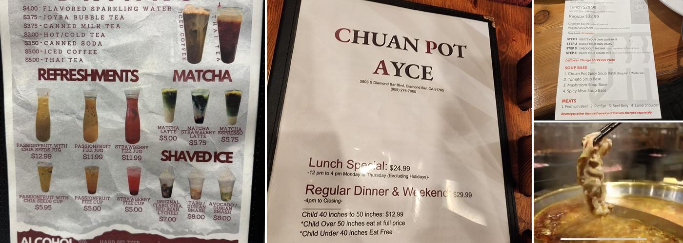 CHUAN POT Menu