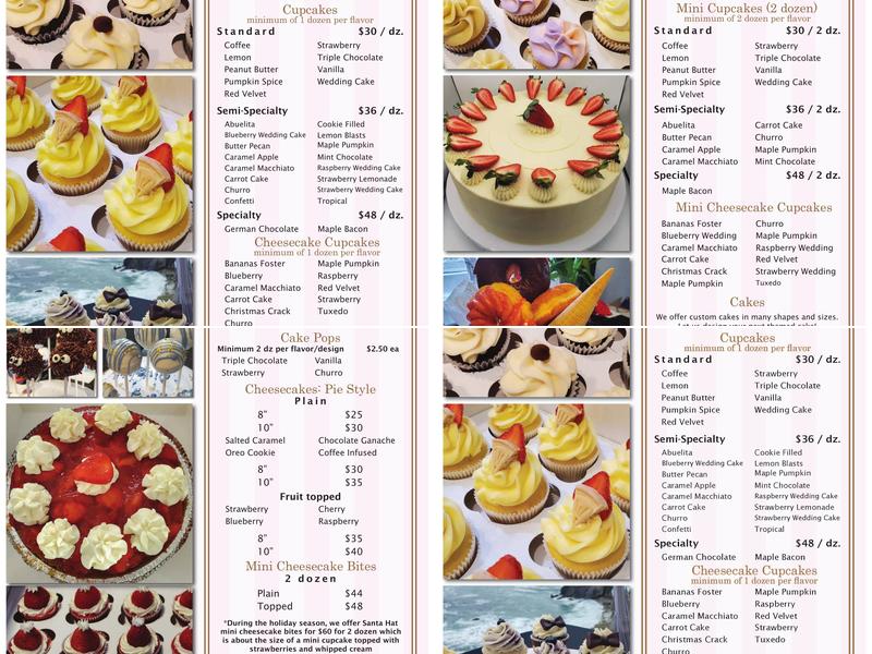 The Baking Fool Menu
