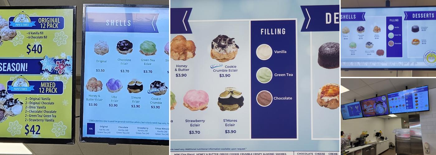 Beard Papa's (Fresh and Natural cream puffs) Menu