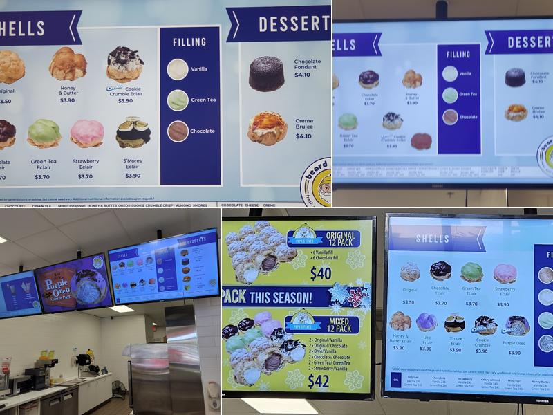 Beard Papa's (Fresh and Natural cream puffs) Menu