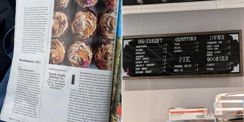 North South Baking Company Menu