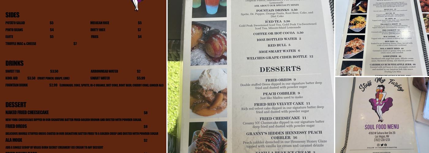 Stuff My Turkey Menu
