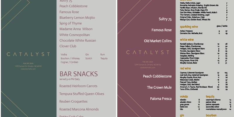 Catalyst Menu