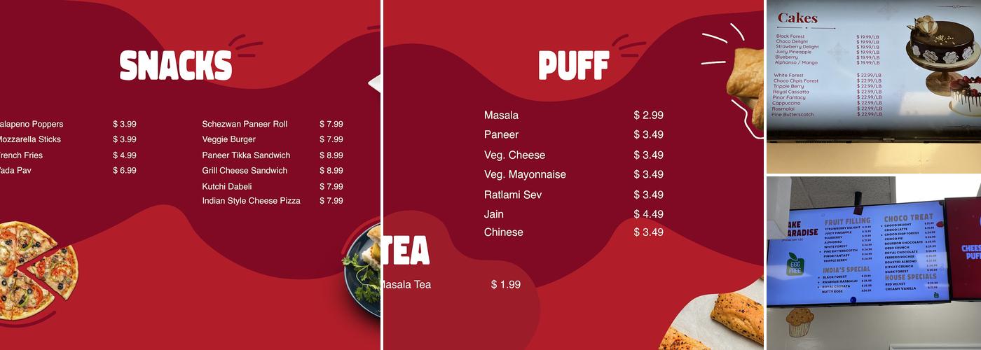 Atul Bakery | Edison, USA Menu