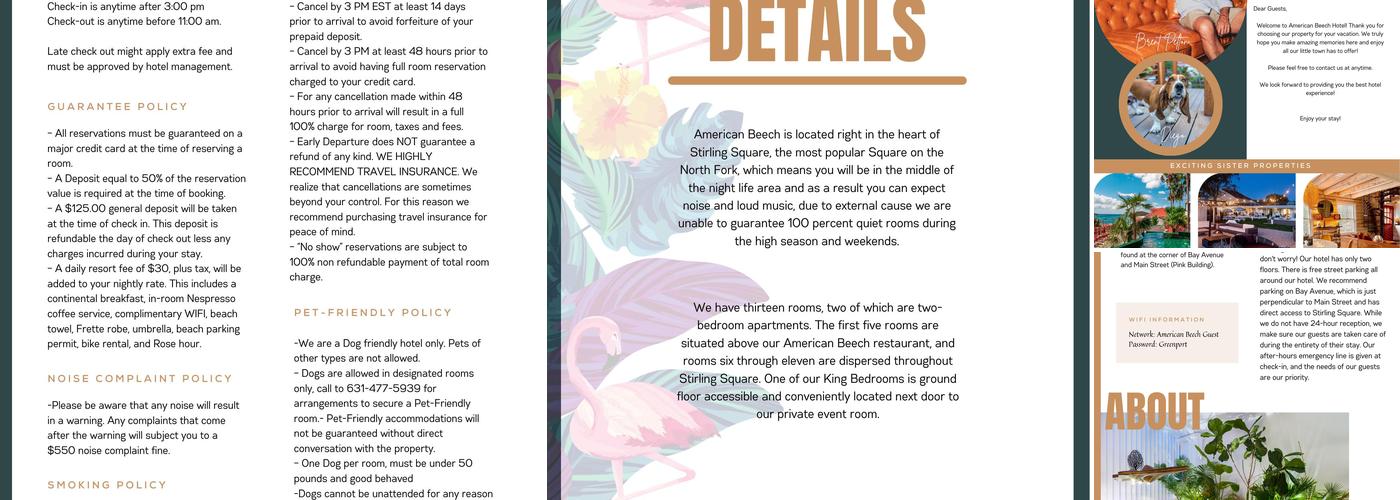 Black Llama Menu