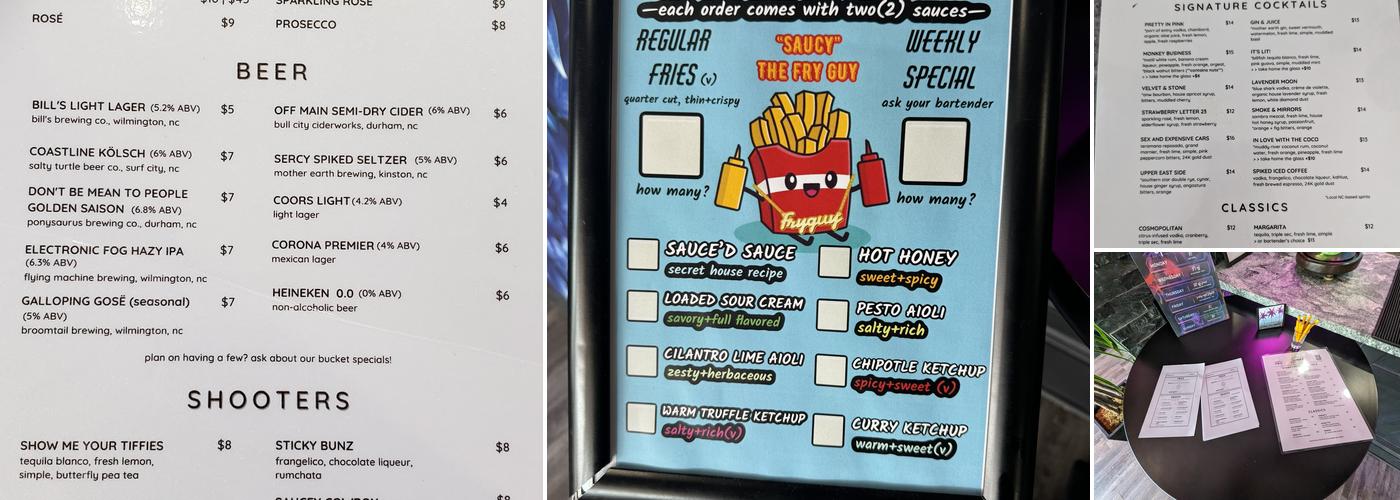 Sauce'd Menu