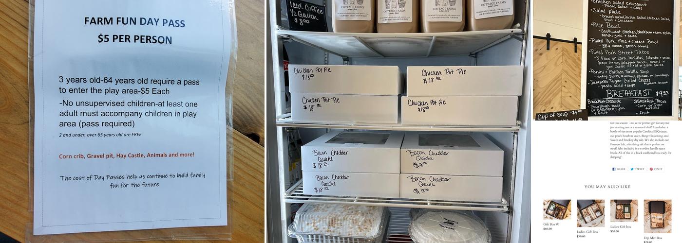 Cottage Farms Menu