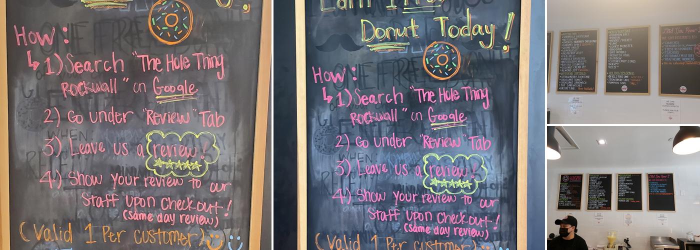 The Hole Thing Donuts Menu