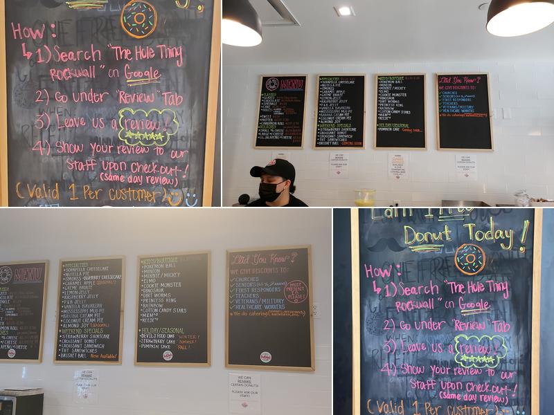 The Hole Thing Donuts Menu