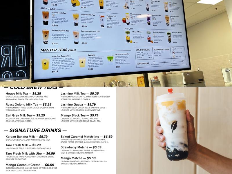 Sequel Cold Brew Tea Menu