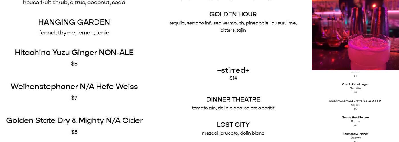 MOTHERSHIP Menu