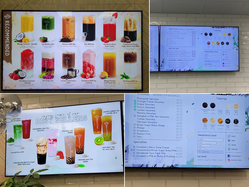 RareTea Menu