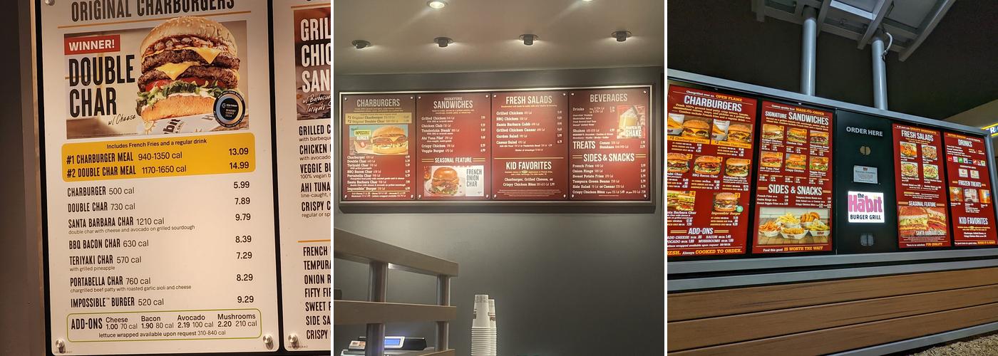The Habit Burger Grill Menu
