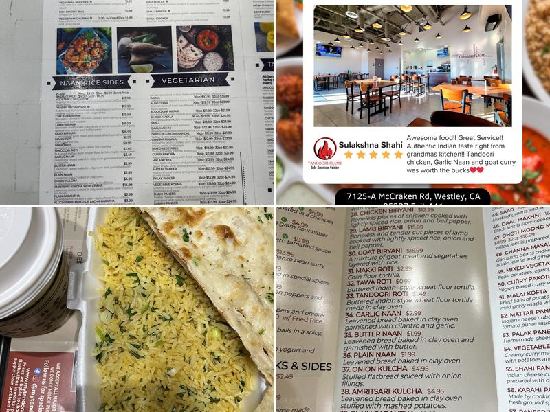 Tandoori Flame Menu