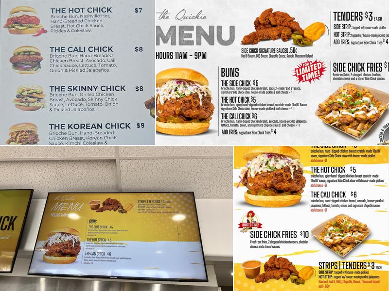 Side Chick - Chicken & Fries Menu