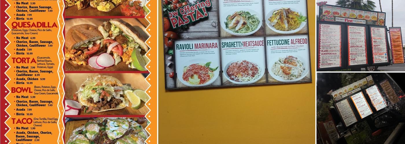 Taco Bros Menu