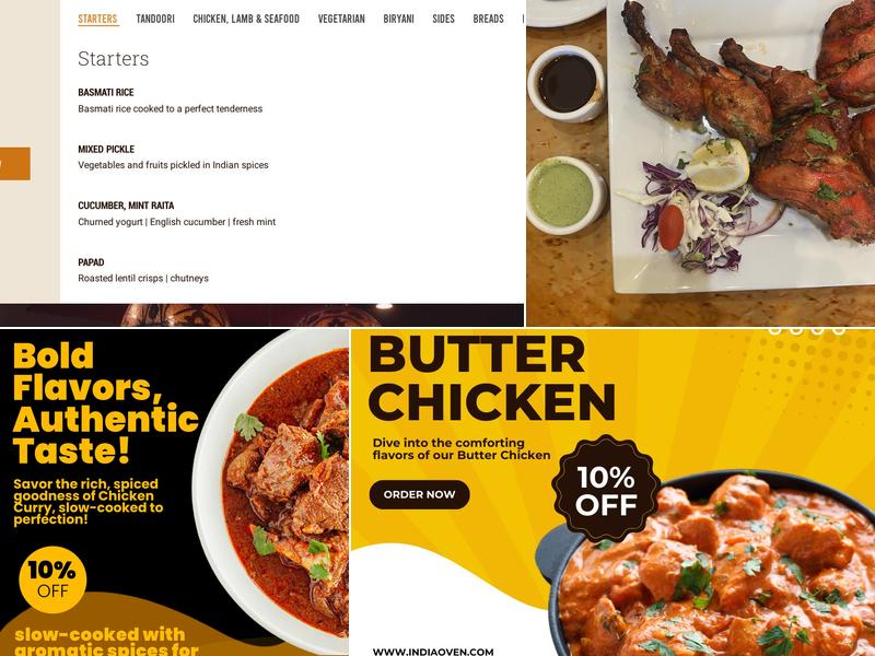 India Oven Menu