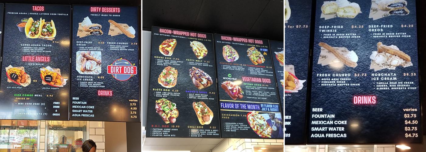 Drips by Dirt Dog - Long Beach Menu