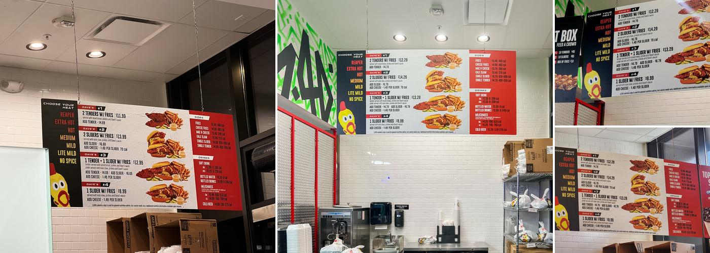 Dave's Hot Chicken Menu