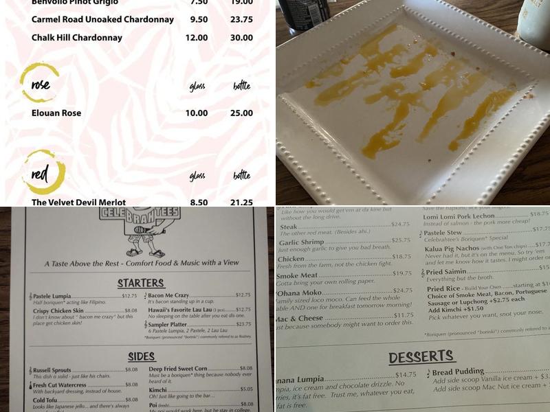 Celebrahtees Menu