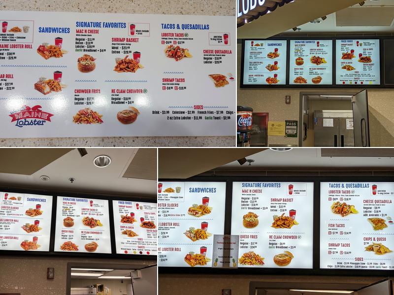 Wicked Maine Lobster Menu