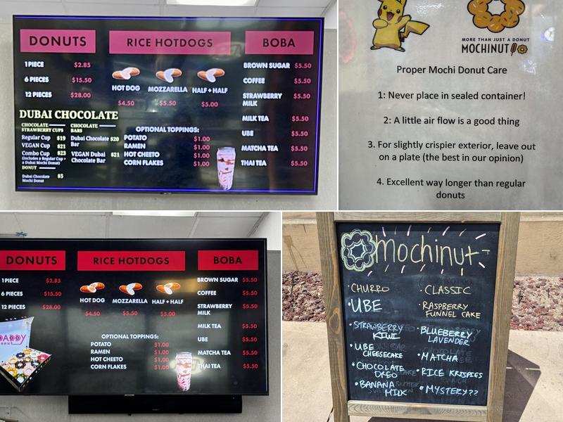 Daddy Donut Menu
