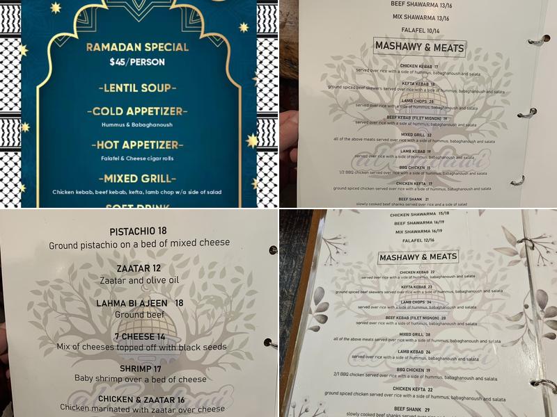 al Badawi Menu