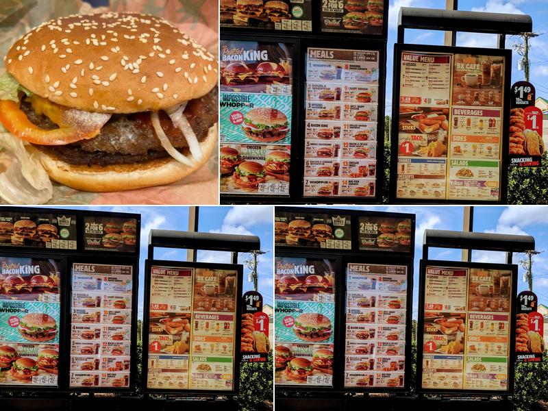 Burger King Menu