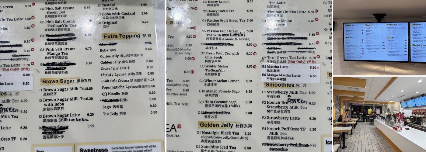 TP Tea Menu