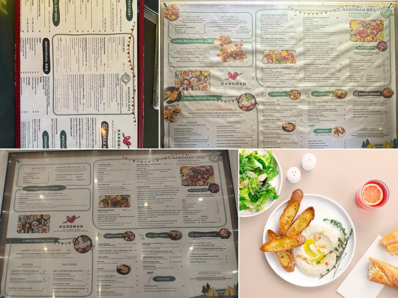 Nangman BBQ Menu