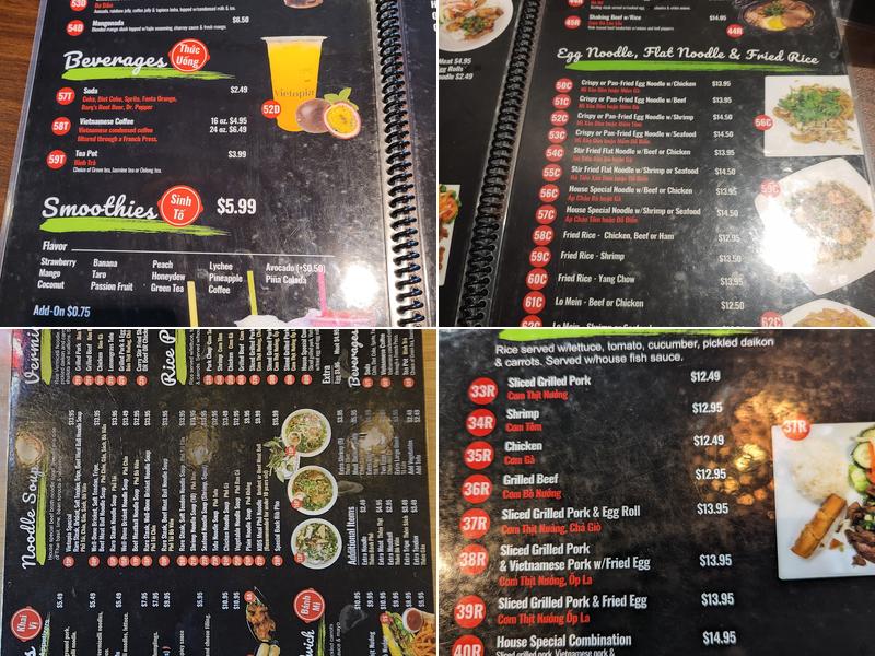 Vietopia Bistro Menu