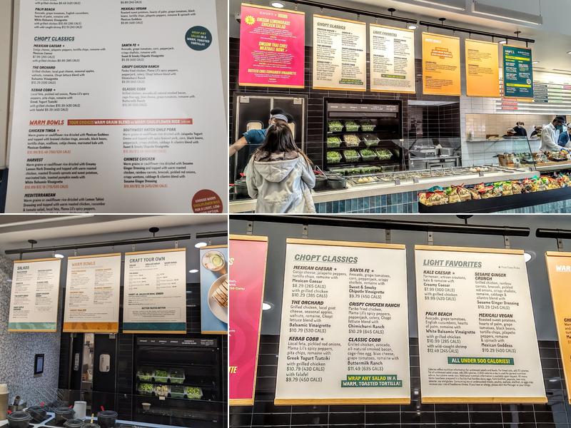 Chopt Creative Salad Company Menu