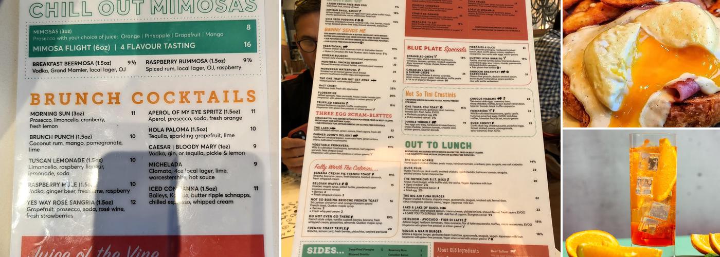 OEB Breakfast Co. Menu