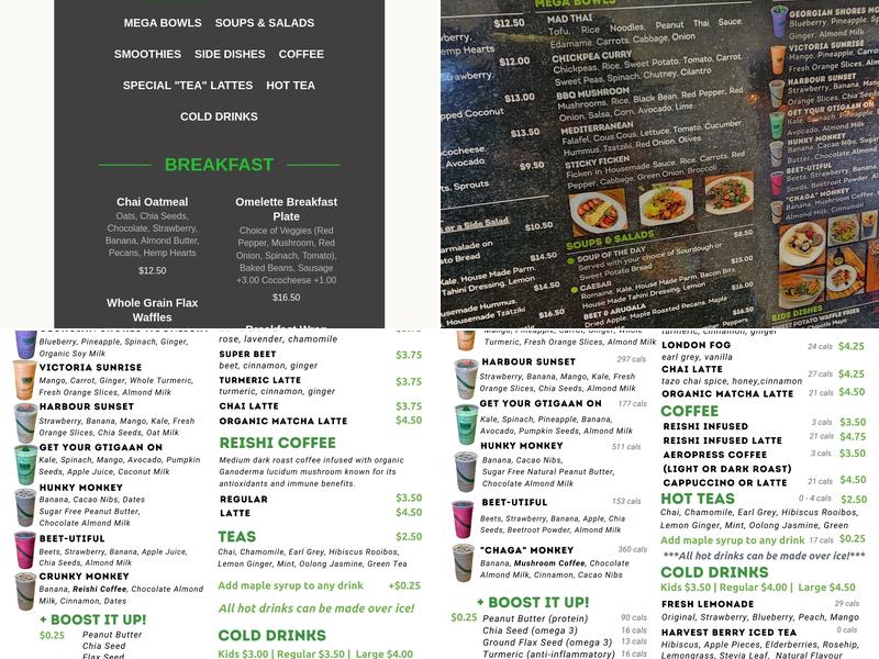 MegaMindful Living Menu