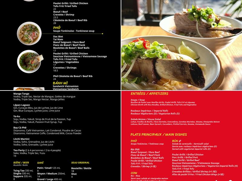 Le Bay Cà Phê Menu