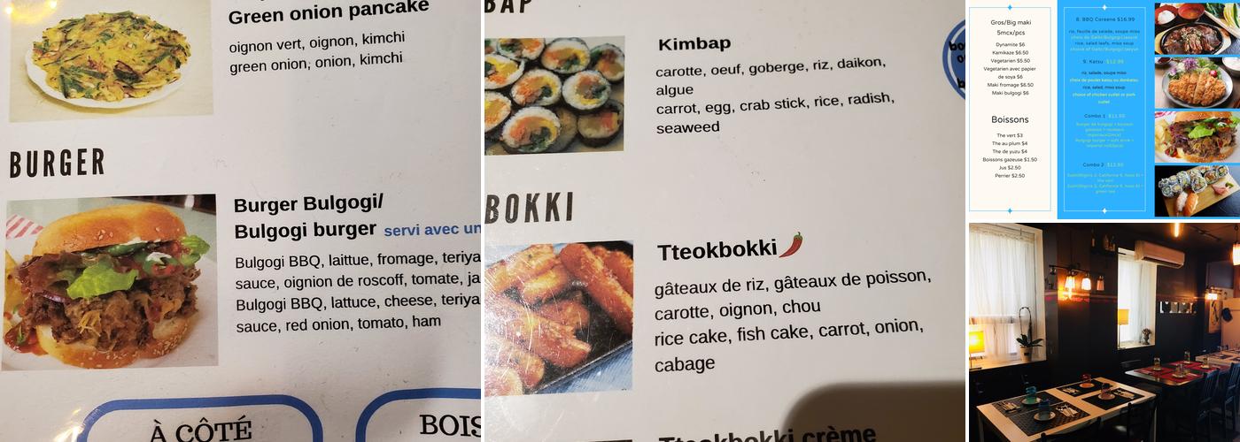 Resto cori 맛있는 집밥 Menu