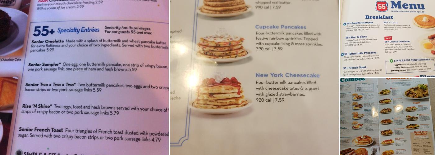 IHOP Menu