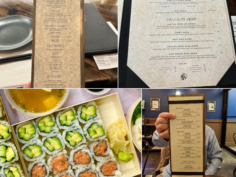 Tampopo Kitchen Menu