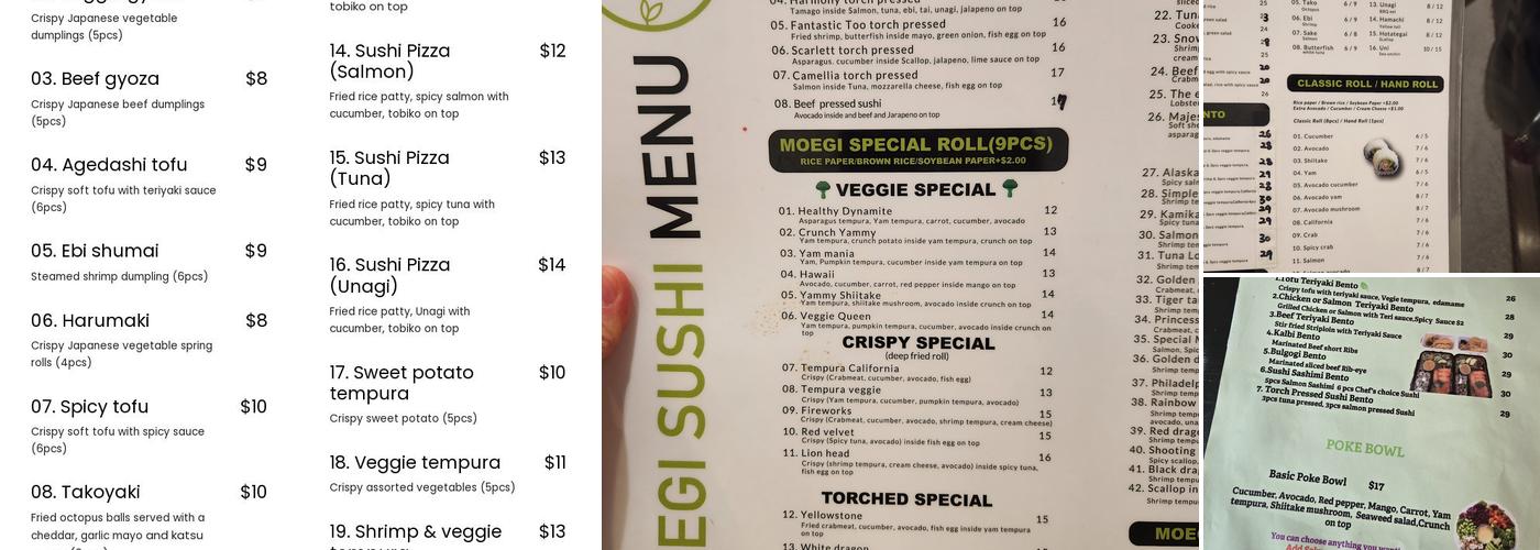 MOEGI SUSHI Menu