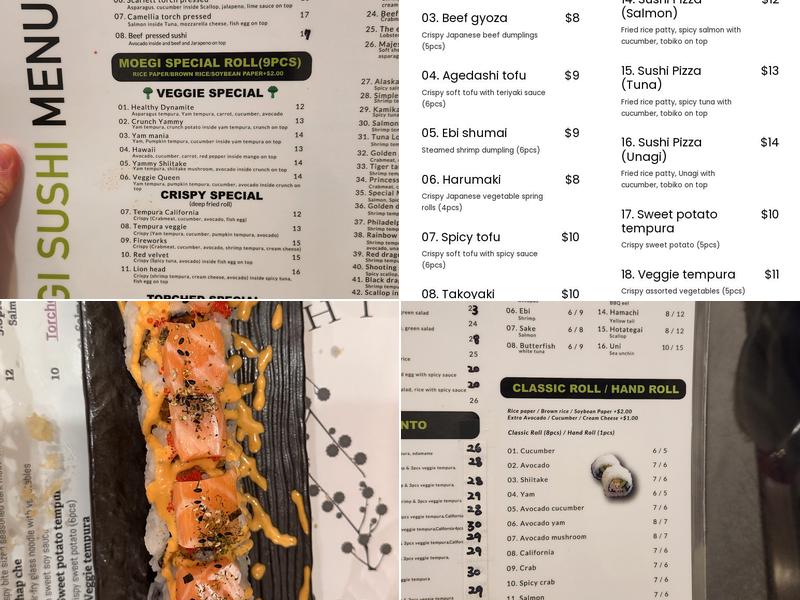 MOEGI SUSHI Menu