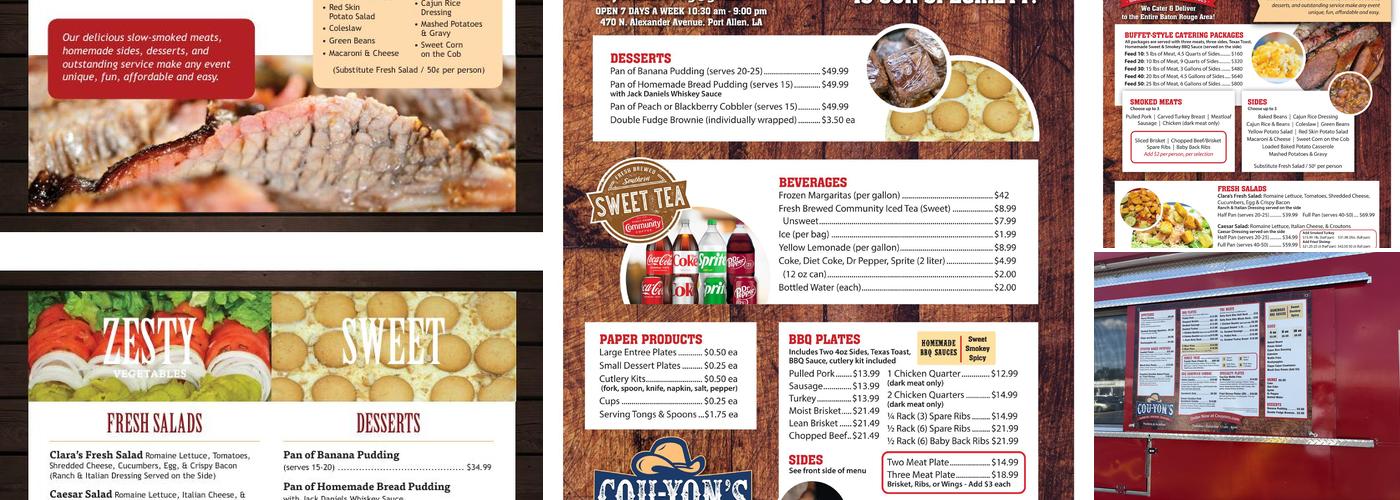 Cou-Yons Express Menu