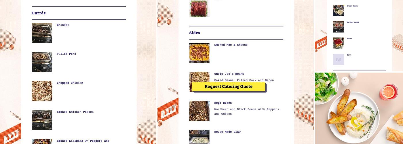 Hogz Backyard BBQ Menu