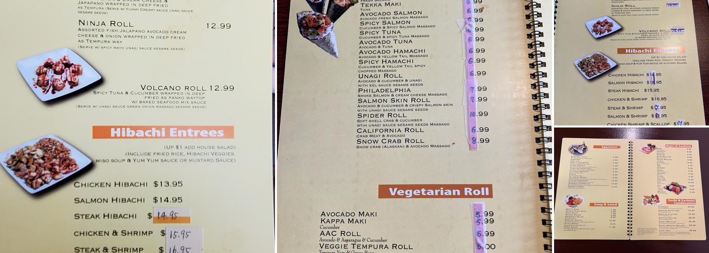 Sushi Star Menu