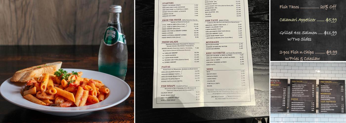 Hook'd Fish Grill Menu