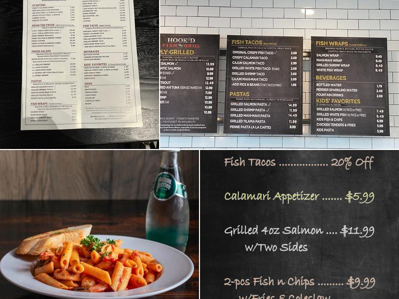 Hook'd Fish Grill Menu