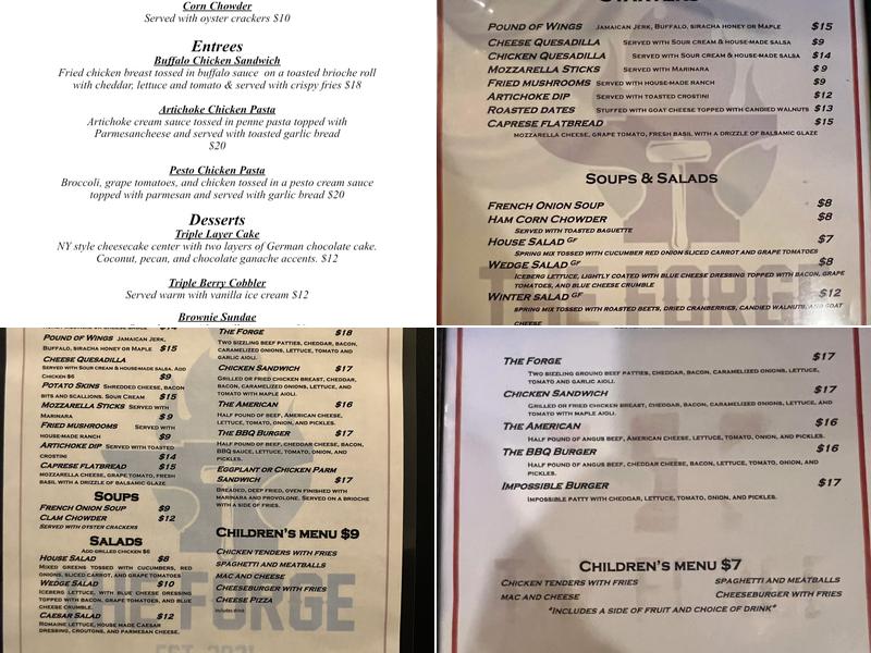 The Forge Menu