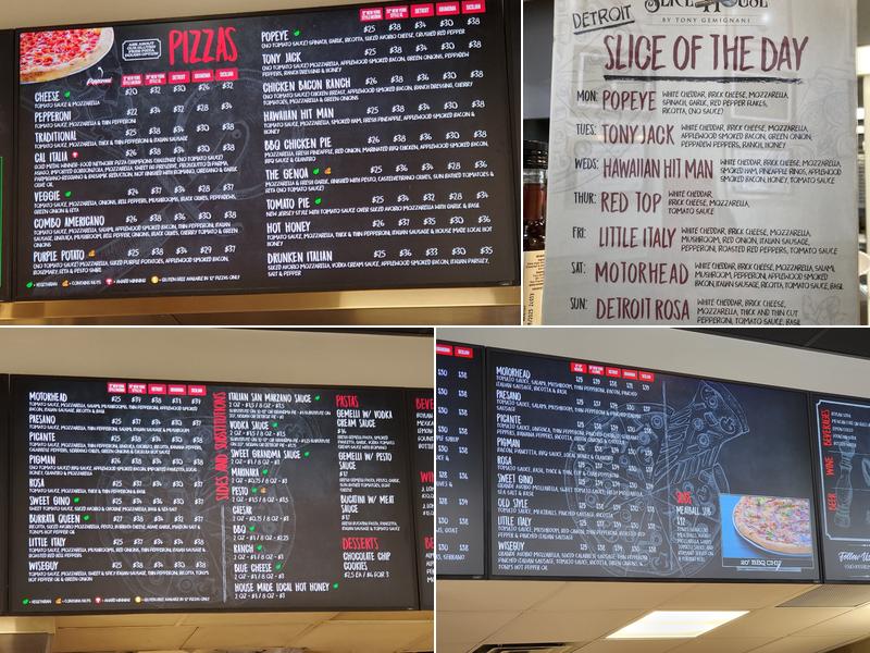 Slice House Belmont by Tony Gemignani Menu