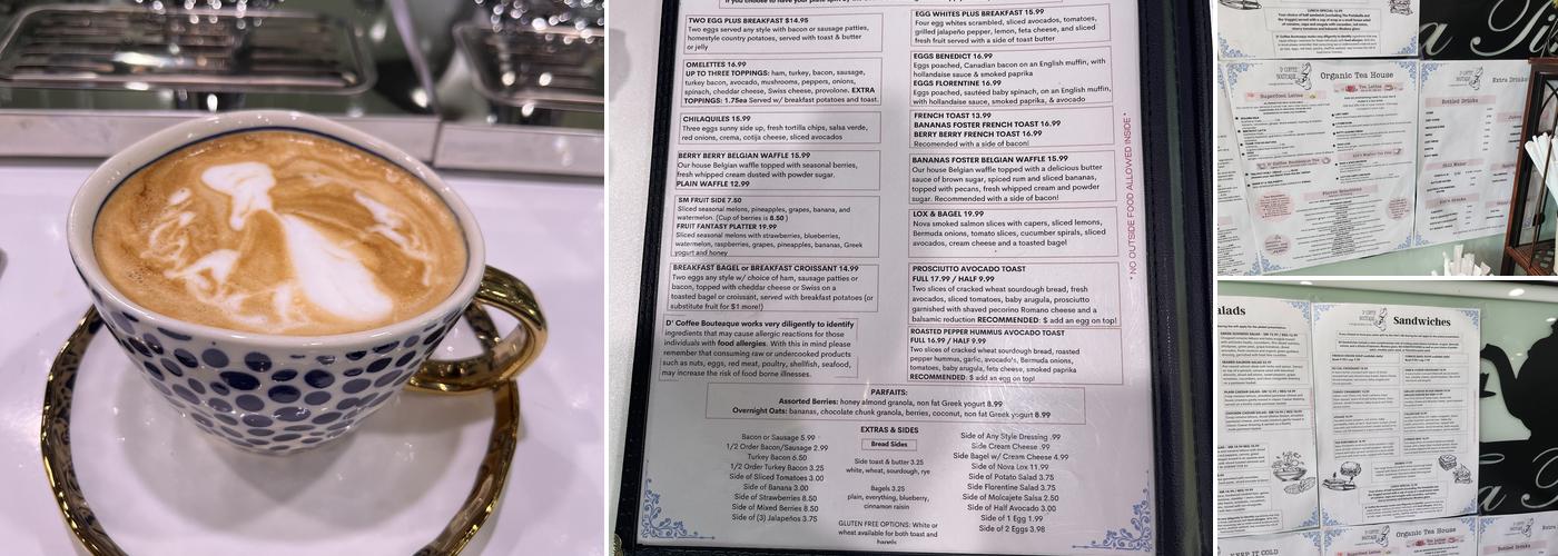 D’ Coffee Bouteaque Menu